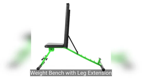 Foldable Leg Extension Training Bench for Home Gym Equipment 