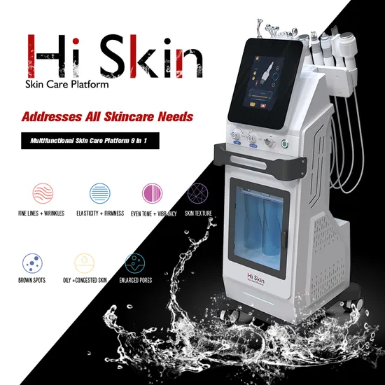 Water Oxygen Deep Cleaning and Skin Care Machine Crystal Micro 9 Functional Diamond Dermabrasion 